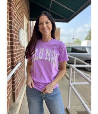 girlie girl originals Lulu Mac Neon Violet Tee