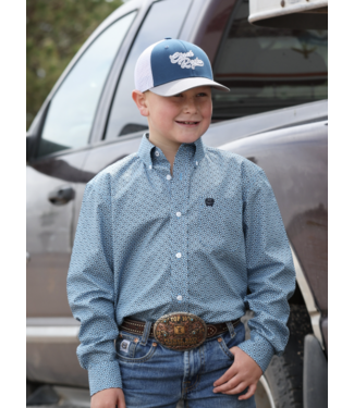 cinch MTW7060417 Boys LS Blue Print