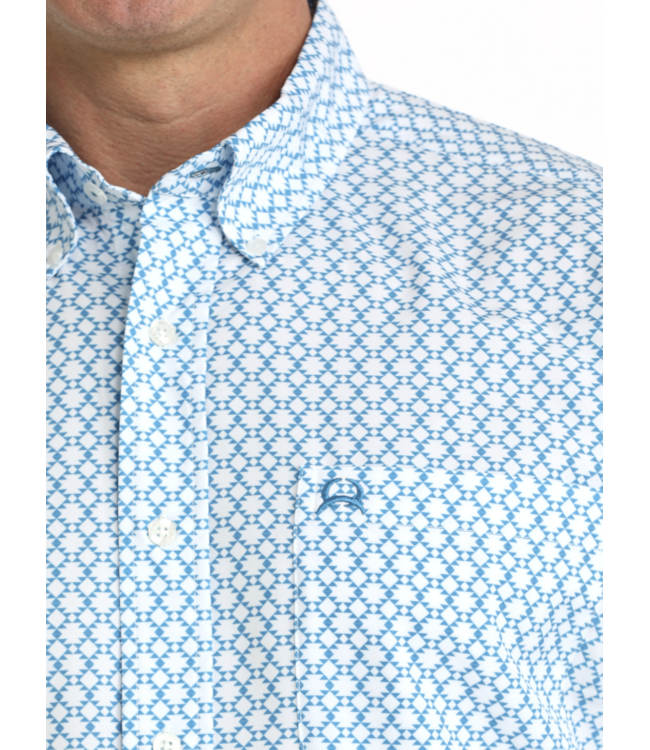 MTW1704170 Blue Athletic Print SS