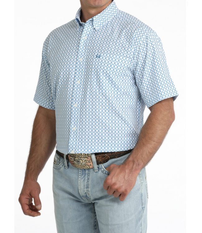 MTW1704170 Blue Athletic Print SS