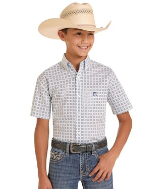 Panhandle Slim SBB3S08965 Boys SS Button Turquoise