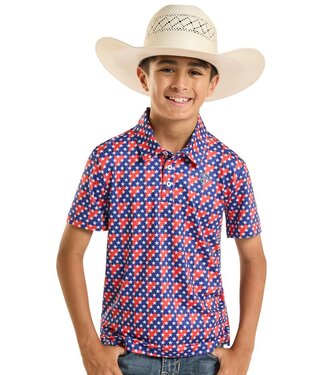 Panhandle Slim BB51T08717 Americano Polo Blue