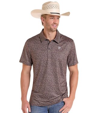 Panhandle Slim BM51T08739 Camo Polo Dark Brown