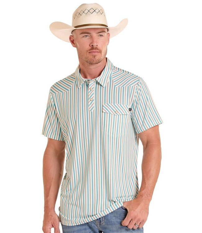 BM51T09058 Western Stripe Polo Natural
