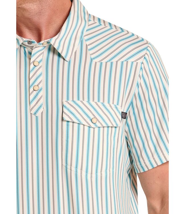 BM51T09058 Western Stripe Polo Natural