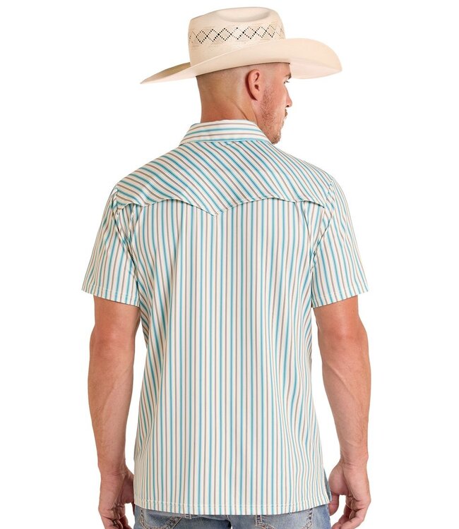 BM51T09058 Western Stripe Polo Natural