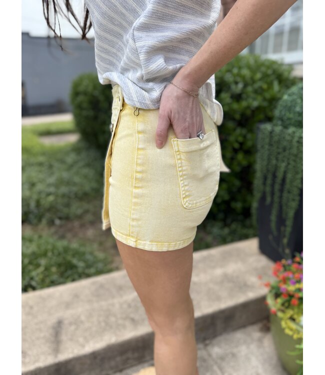 The High Rise Skort Yellow RDS6301