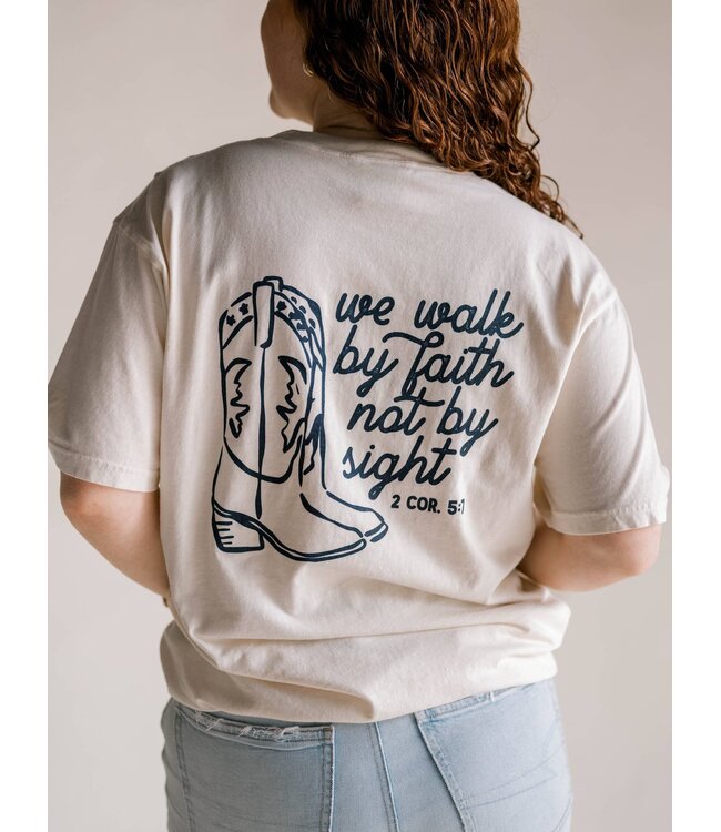 Walk By Faith Tee - Ivory