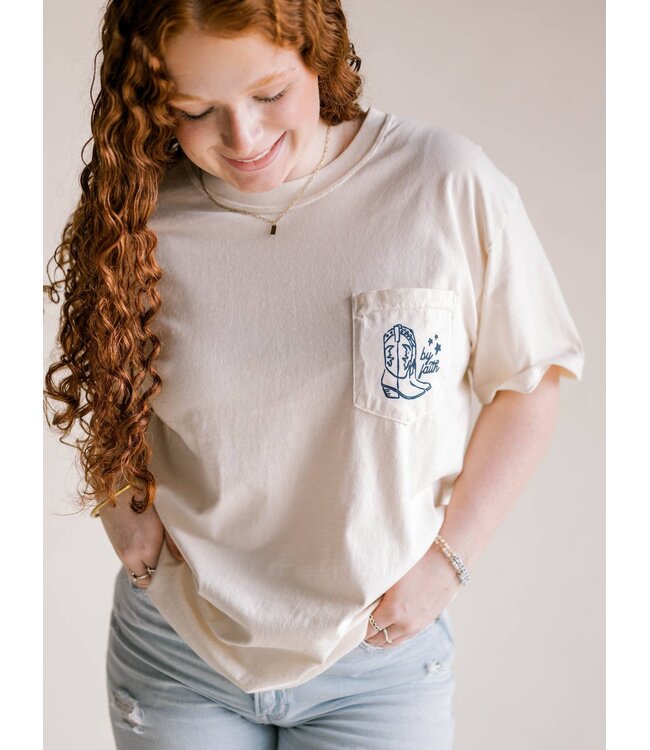 Walk By Faith Tee - Ivory