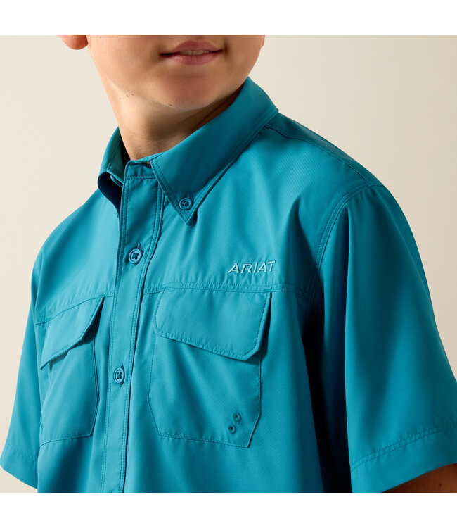 10073499 BOYS VENTTEK OUTBOUND SS SHRT BLU MN TRQ