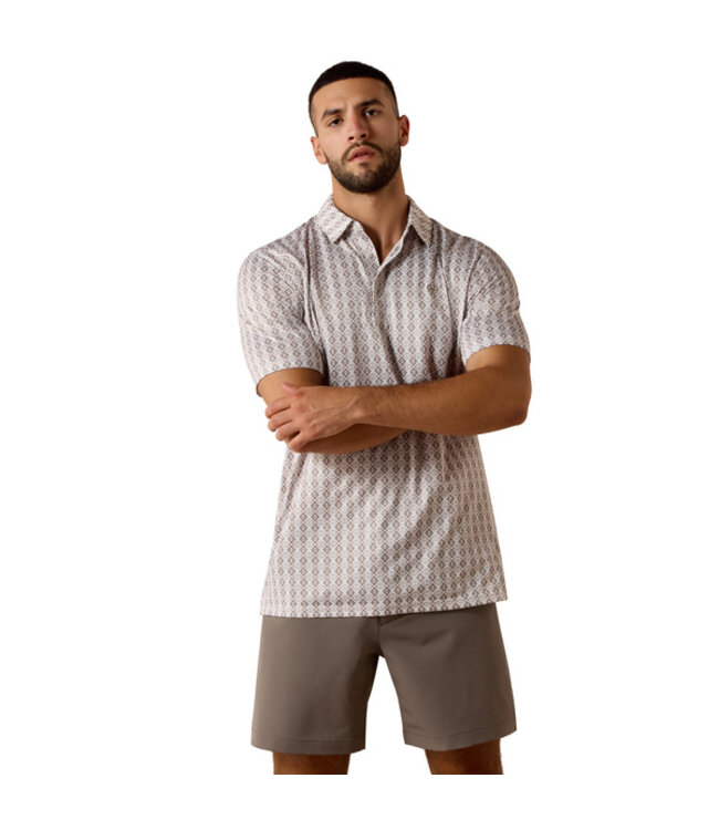 10073469 MNS ALL OVER PRINT SS POLO TPGRY SW GEO