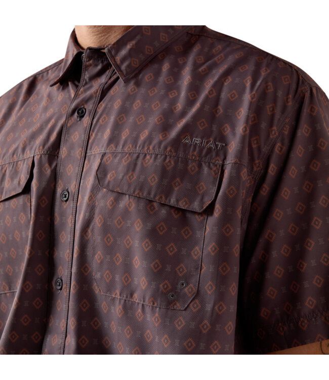 10073428 MNS PRTD VENTTEK OUTBOUND SS SHRT BLK