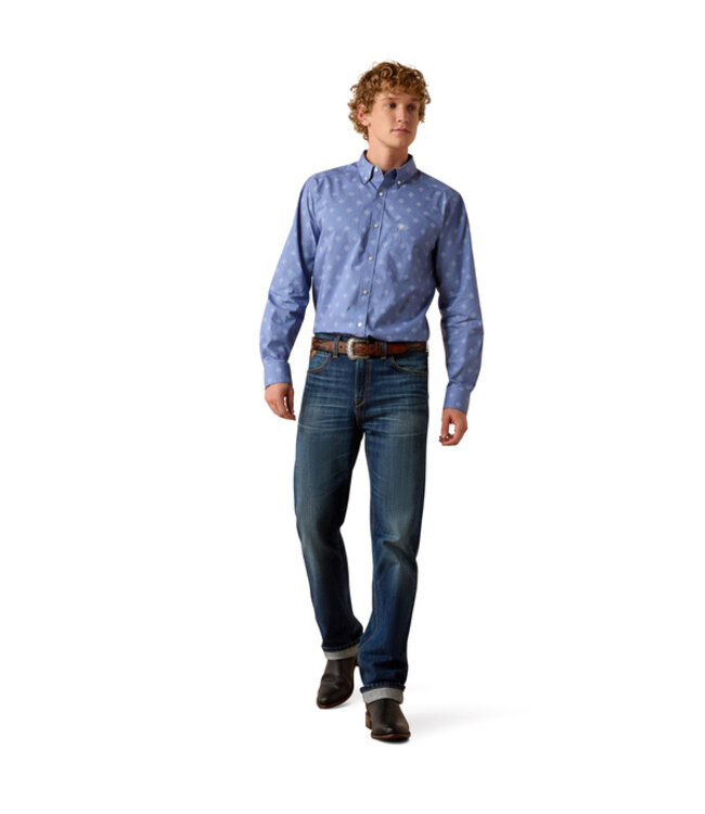 10073533 MNS BYRD FTD LS SHRT COL BLU SW