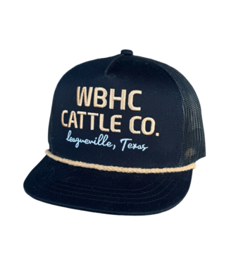Whiskey Bent Hat Co WB Youth Black Gold Cap