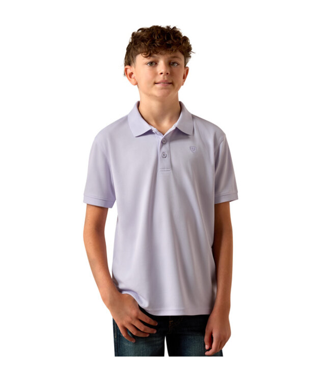 10073485 BOYS TEK SS POLO PRPL HTH