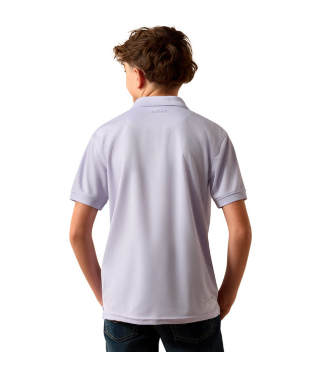 10073485 BOYS TEK SS POLO PRPL HTH