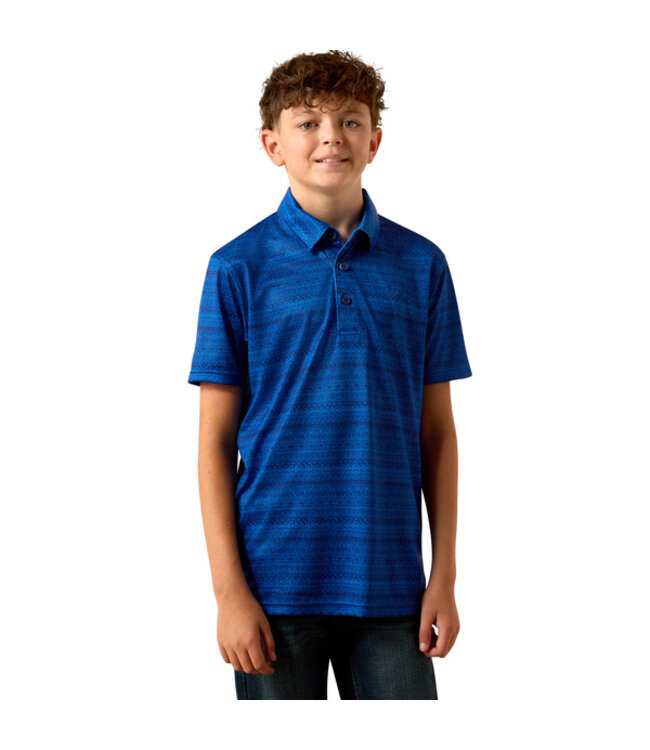 10073490 BOYS ALL OVER PRINT SS POLO BLQRTZ TSTRP