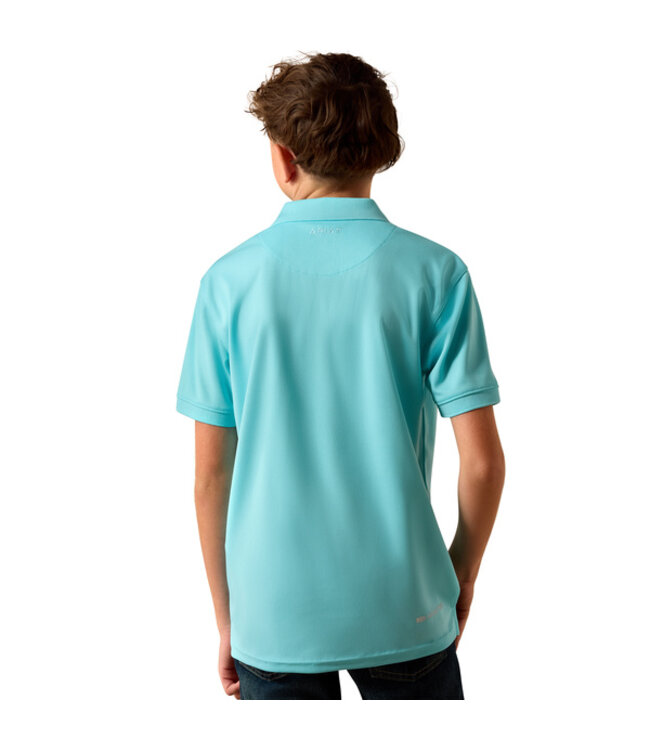 10073479 BOYS TEK SS POLO ANGL BLU