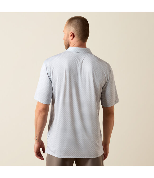 10073508 MNS PRINTED 360 AIRFLOW SS POLO EILN GRY