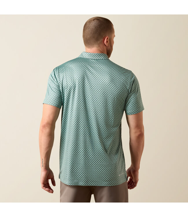10073585 MNS ALL OVR PRNT HTHRD FTD SS POLO GRY