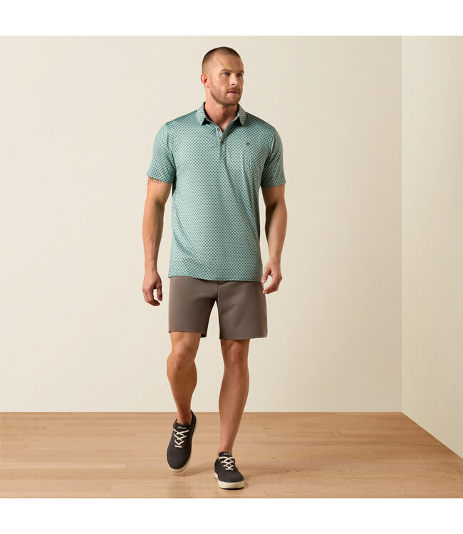 10073585 MNS ALL OVR PRNT HTHRD FTD SS POLO GRY