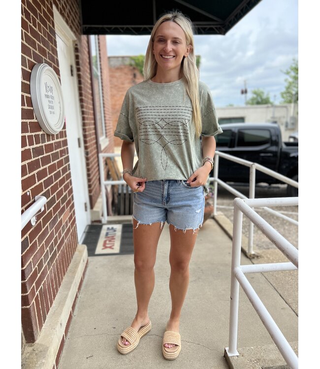 Boots Toe Stitch Graphic Tee