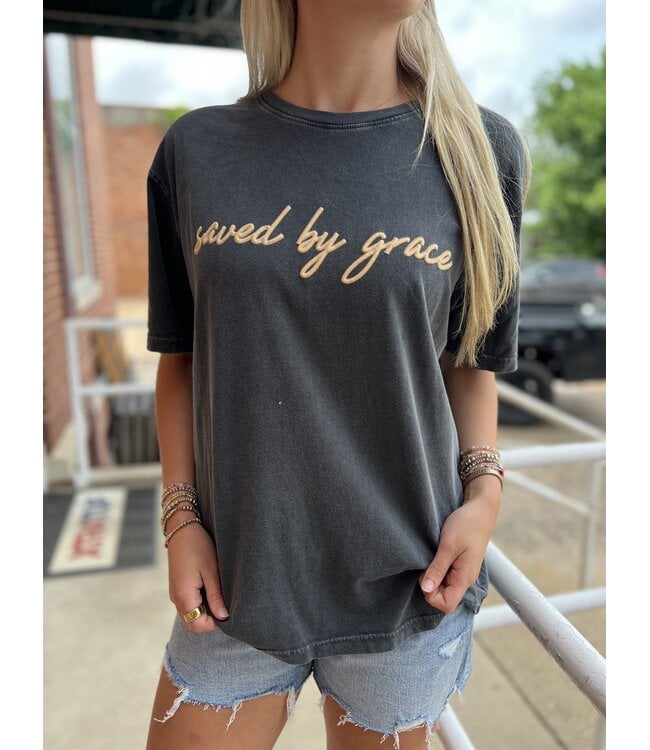 Saved By Grace Graphic Top