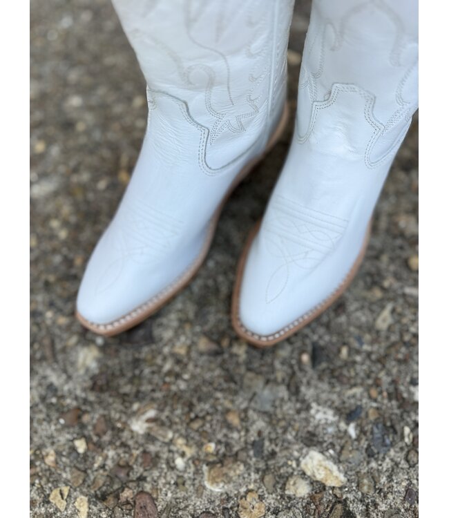 Kids Old West CF8225 White Snip Toe
