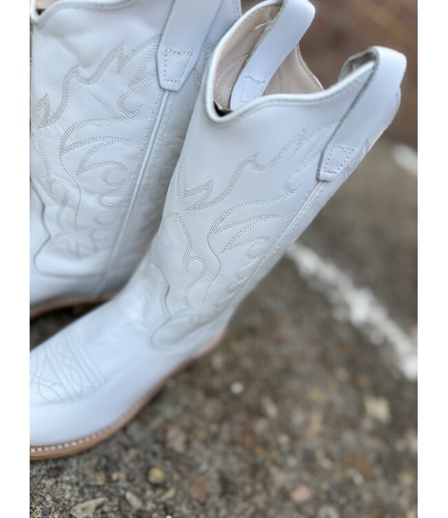 Kids Old West CF8225 White Snip Toe