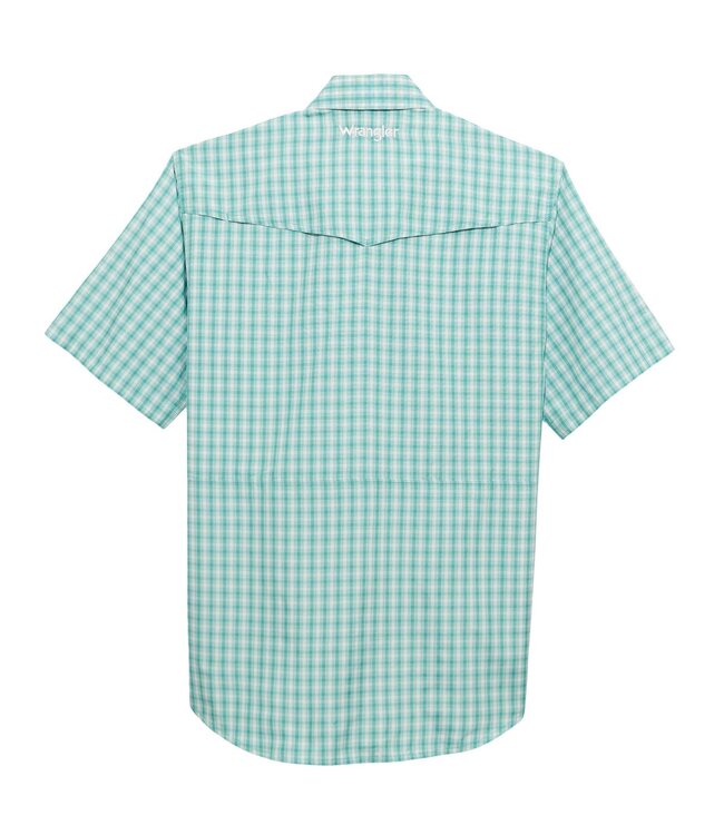 112375131 SS Performance Snap Turquoise