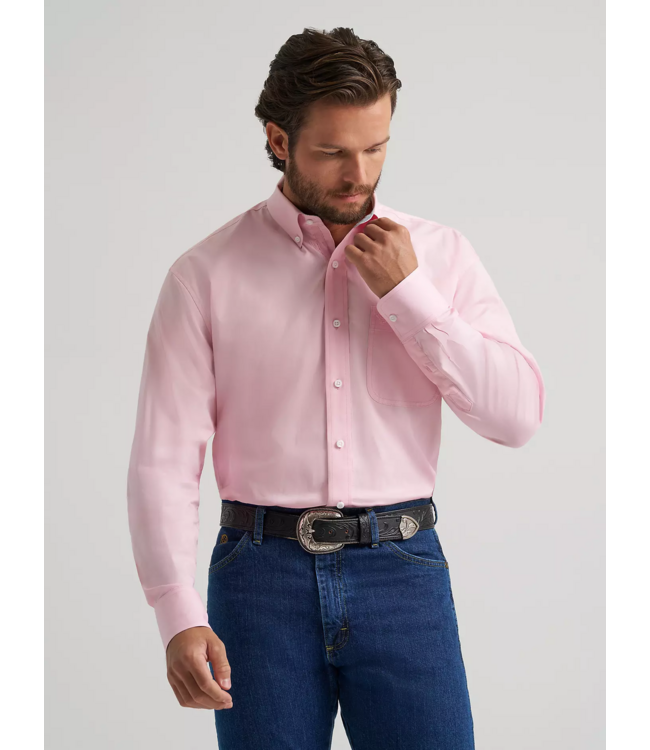 112379046 George Strait Button LS Pink