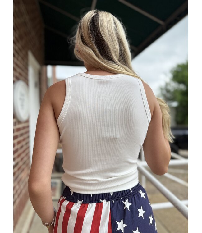 OG White Tank Lulu Mac