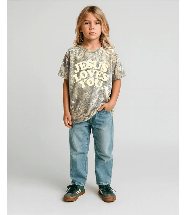 Jesus Loves You Camo Youth Tee