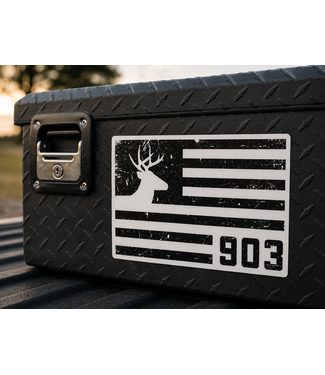 stickers NW Black Deer Flag Sticker