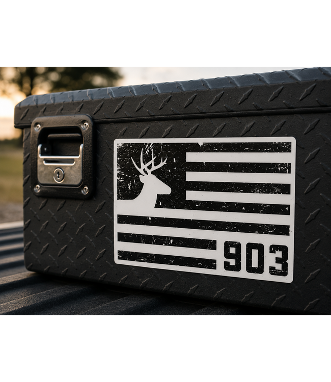 Black Deer Flag Sticker