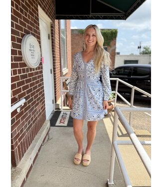 LWD2R08838 Patch Bandana Print Dress
