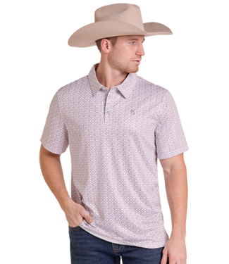 Panhandle Slim TM51T09513 Mens SS Polo Snap Brown