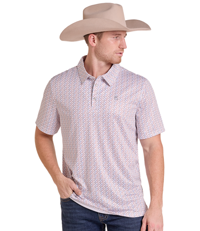 TM51T09513 Mens SS Polo Snap Brown