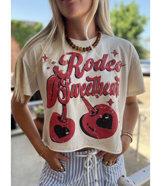 Country Deep Rodeo Sweetheart Crop Tee