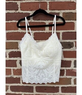 Allie Rose Cream Lace Bralette AB9922