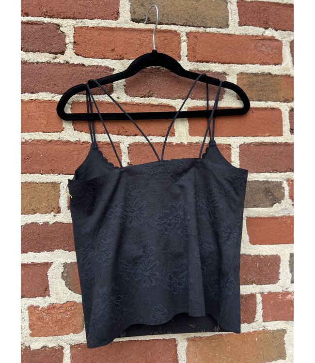 Black Floral Lace Bralette AB9686