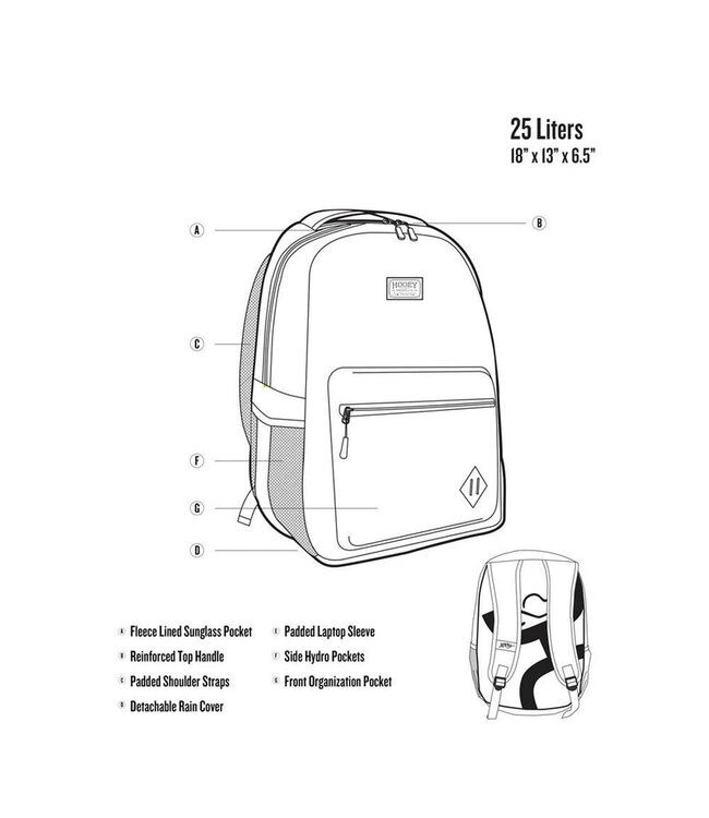 BP2601CRST Recess Cream/Tan Serape Stripe Backpack