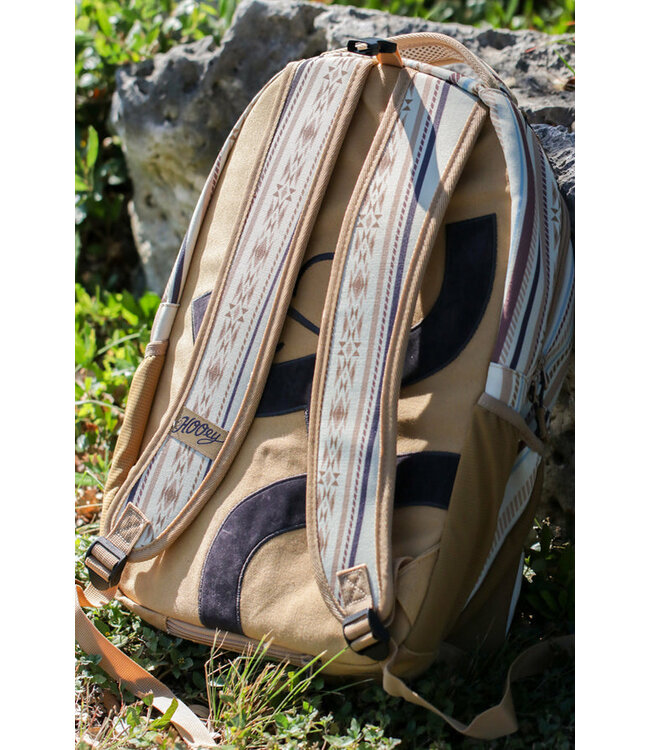 BP2601CRST Recess Cream/Tan Serape Stripe Backpack
