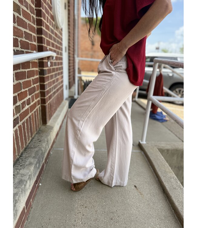 The Pebble Grey Wide Leg Pants 42806