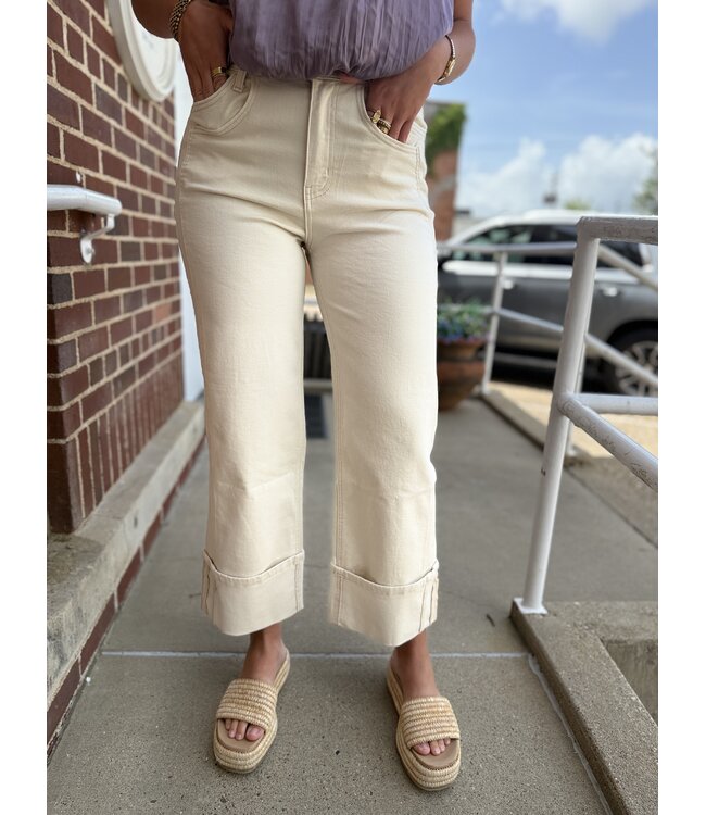 Vervet Radiant Symphony High Rise Cuffed Wide T6946