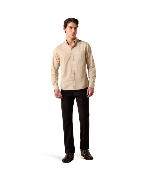 10079426 MILAN MODERN SLM LS SHRT WHT GEO