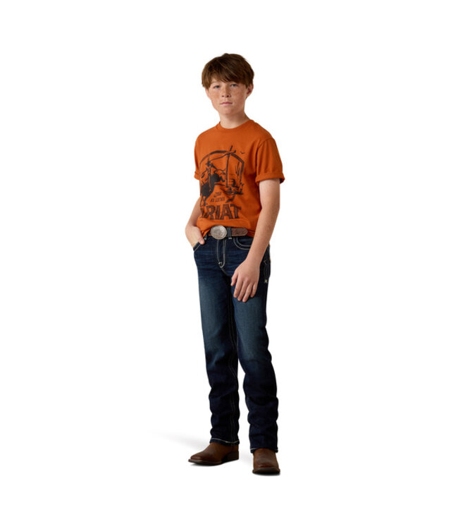 10079529 BOYS TOUGH AS LEATHER SS TSHRT