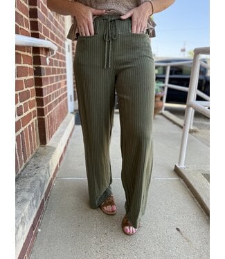 ee:some The Olive Pinstriped Trousers PK16095