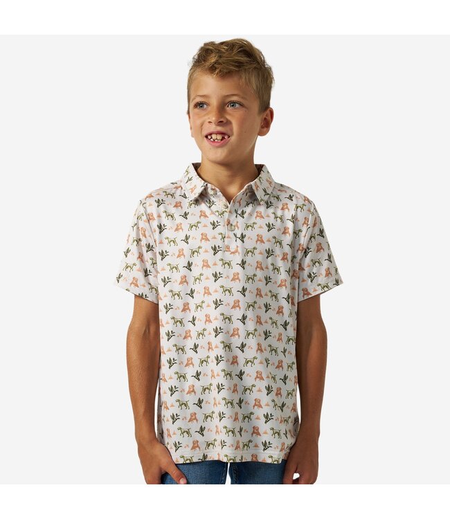 Youth Performance Polo Mallard Duck Dog