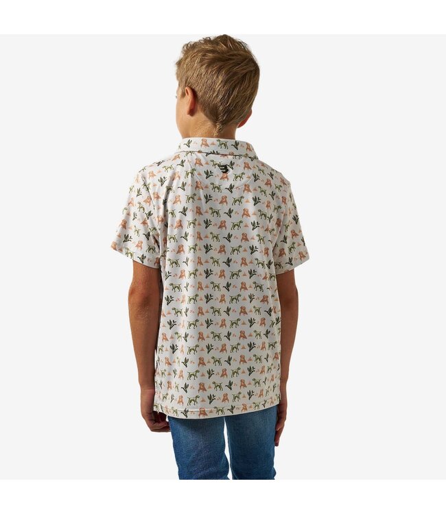 Youth Performance Polo Mallard Duck Dog